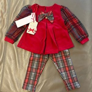NWT Lapin House holiday Christmas outfit.